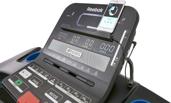 Reebok Jet 300 Series Bluetooth Treadmill - Black Reebok Jet 300 Folding Treadmill + Bluetooth