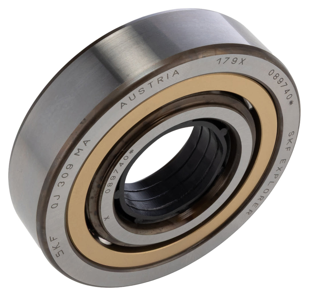 SKF QJ 309 MA 1 Row Ball Bearing - 45 mm ID, 100 mm OD 25 mm Race Width_QJ 309 MA