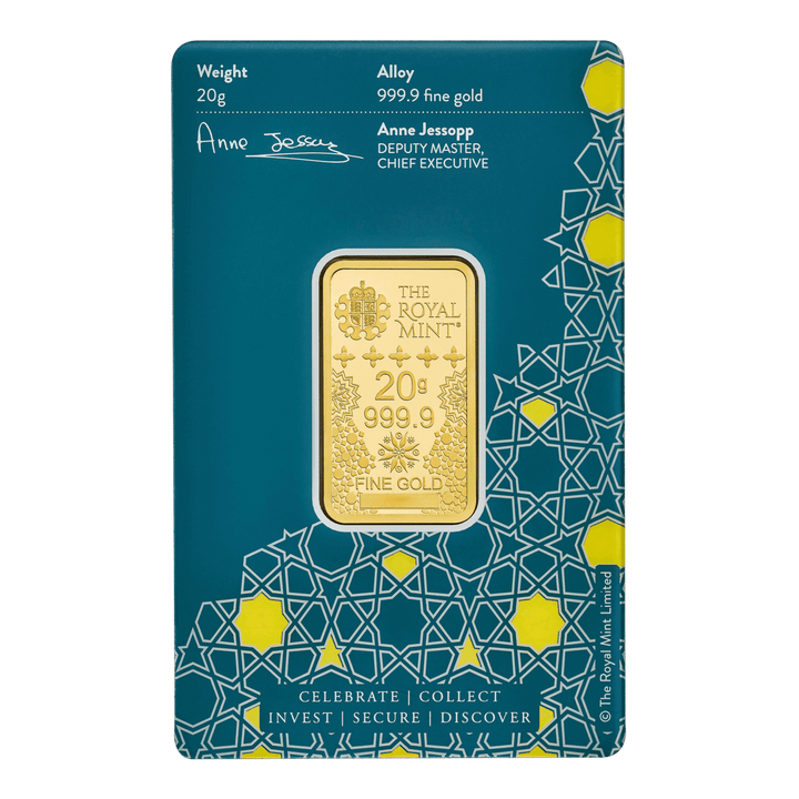 Kaaba 20g Gold Bullion Minted Bar Bullion | 999.9 Fine Gold