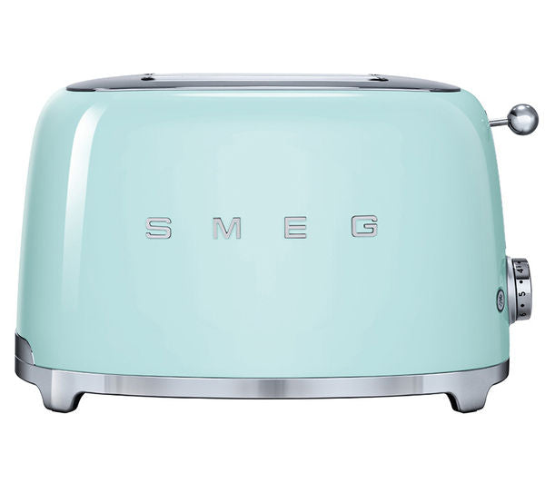 TieDex UK SMEG 50's Retro TSF01PGUK 2-Slice Toaster - Pastel Green