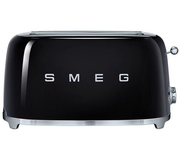 TieDex UK SMEG TSF02BLUK 4-Slice Toaster - Black