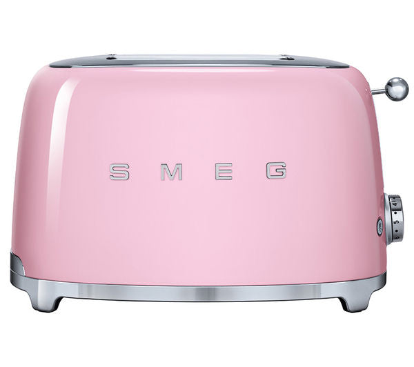 TieDex UK SMEG TSF01PKUK 2-Slice Toaster - Pink