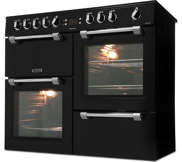 TieDex UK LEISURE Cookmaster CK100C210K Electric Ceramic Range Cooker - Black
