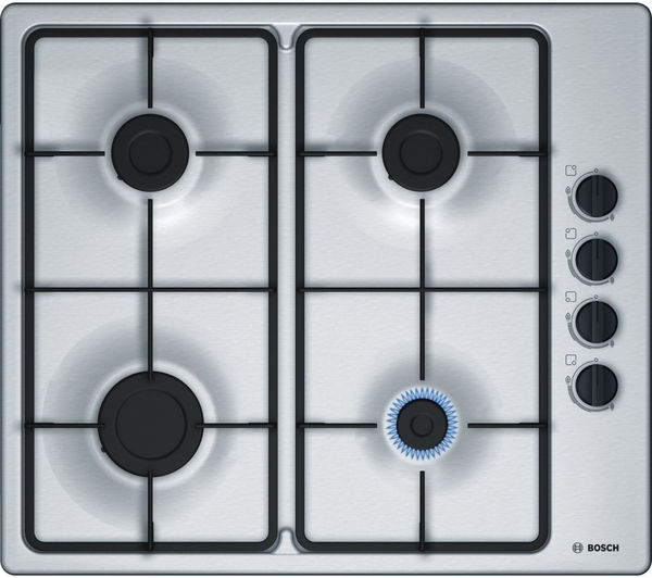 TieDex UK BOSCH Series 2 PBP6B5B60 58 cm Gas Hob - Stainless Steel