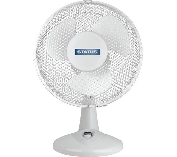 TieDex UK STATUS 9" Desk Fan - White