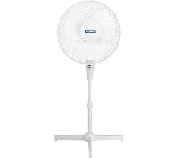 TieDex UK STATUS 16" Pedestal Fan - White