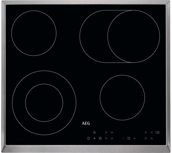 TieDex UK AEG HK634060XB 58 cm Electric Ceramic Hob - Black