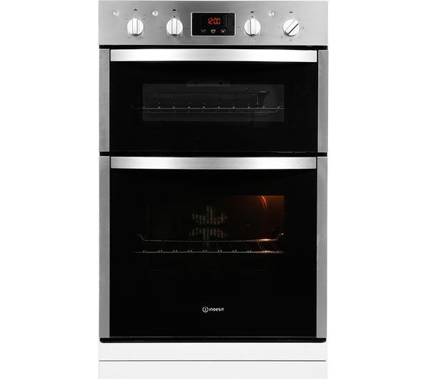 TieDex UK INDESIT Aria DDD5340CIX Electric Double Oven - Stainless Steel