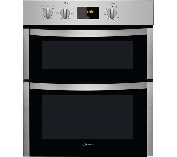 TieDex UK INDESIT Aria DDU 5340 C IX Electric Built-under Double Oven - Stainless Steel