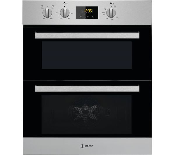 TieDex UK INDESIT Aria IDU 6340 IX Electric Built-under Double Oven - Stainless Steel