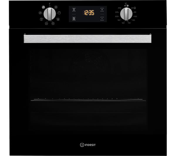 TieDex UK INDESIT Turn&Go IFW 6340 BL Electric Oven - Black