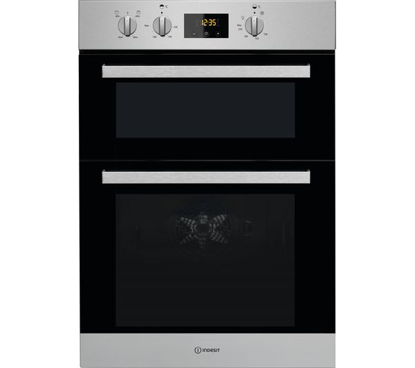 TieDex UK INDESIT Aria IDD 6340 IX Electric Double Oven - Stainless Steel