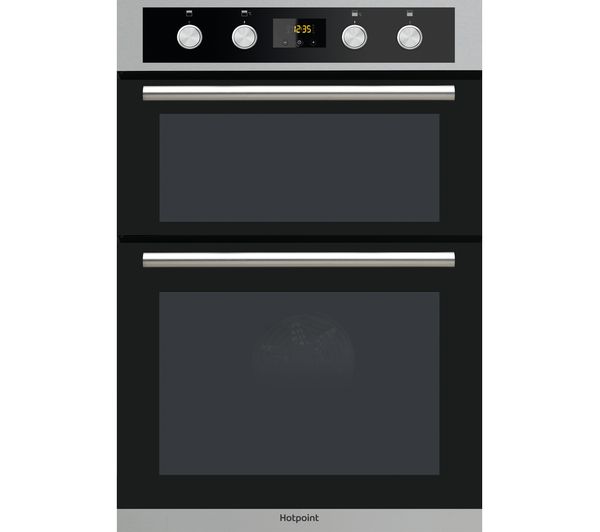 TieDex UK HOTPOINT Class 2 DD2 844 C IX Electric Double Oven - Stainless Steel & Black