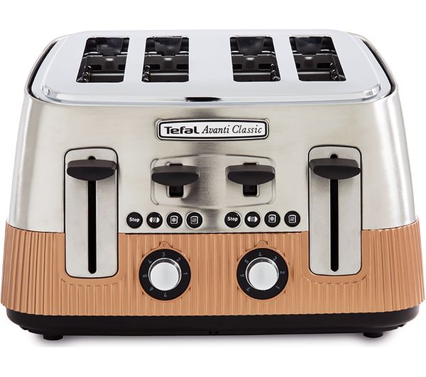 TieDex UK TEFAL Avanti Classic TT780F40 4-Slice Toaster - Copper