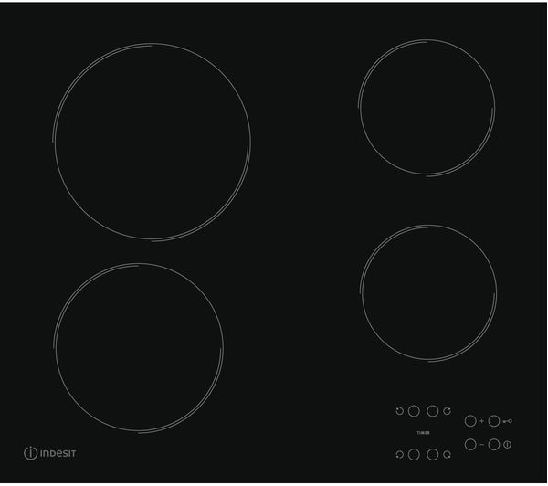 TieDex UK INDESIT RI 161 C 58 cm Hob Electric Ceramic Hob - Black