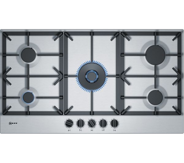 TieDex UK NEFF N70 T29DS69N0 92 cm Gas Hob - Stainless Steel