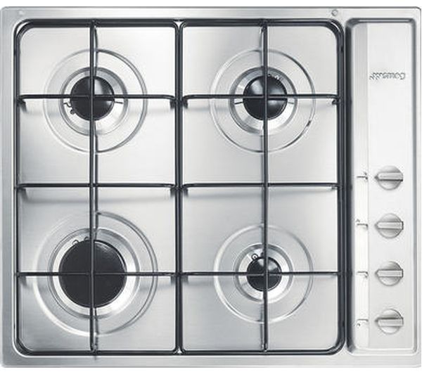 TieDex UK SMEG S64S 59 cm Gas Hob - Stainless Steel