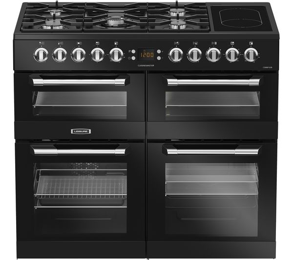 TieDex UK LEISURE Cuisinemaster CS100F520K Dual Fuel Range Cooker - Black