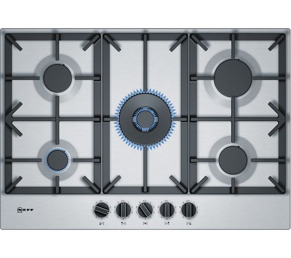 TieDex UK NEFF N70 T27DS59N0 75 cm Gas Hob - Stainless Steel