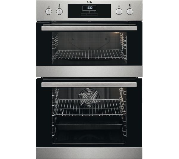 TieDex UK AEG SurroundCook DCB331010M Electric Double Oven - Stainless Steel