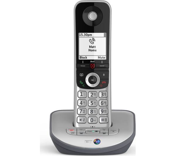 TieDex UK BT Advanced 1Z Cordless Phone - Black & Silver