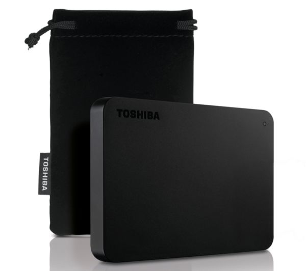 TieDex UK TOSHIBA Canvio Basics Portable Hard Drive - 2 TB, Black