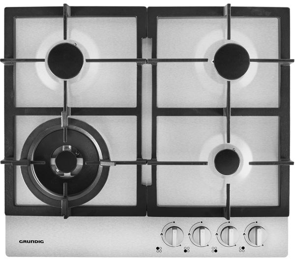 TieDex UK GRUNDIG GIGA6234250X 60 cm Gas Hob - Stainless Steel