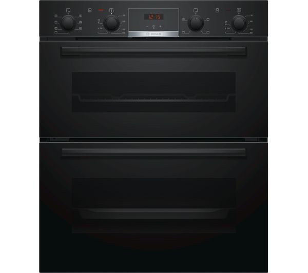 TieDex UK BOSCH Series 4 NBS533BB0B Electric Built-under Double Oven - Black