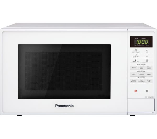 TieDex UK PANASONIC NN-E27JWMBPQ Compact Solo Microwave - White