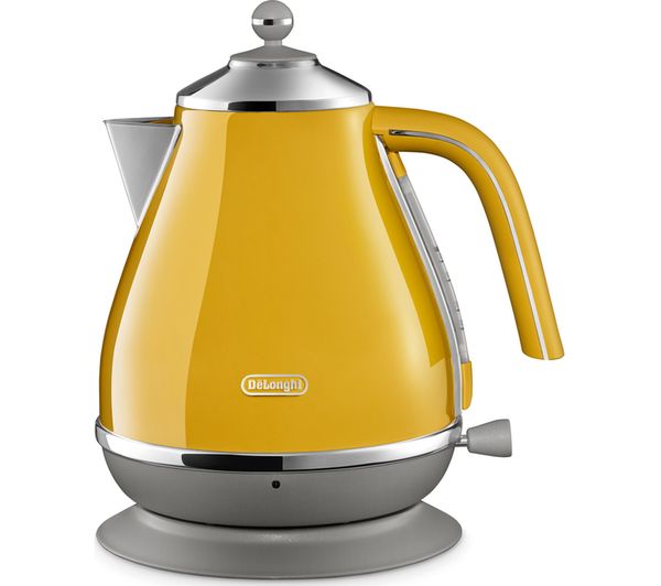 TieDex UK DELONGHI Icona Capitals KBOC3001.Y Jug Kettle - Yellow