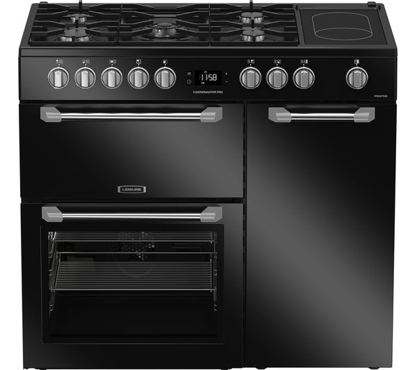 TieDex UK LEISURE PR100F530K 100 cm Dual Fuel Range Cooker - Black