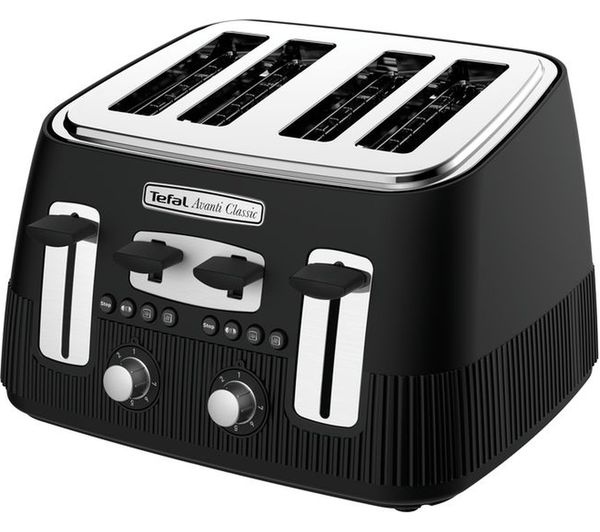 TieDex UK TEFAL Avanti Classic TT780N40 4-Slice Toaster - Matte Black