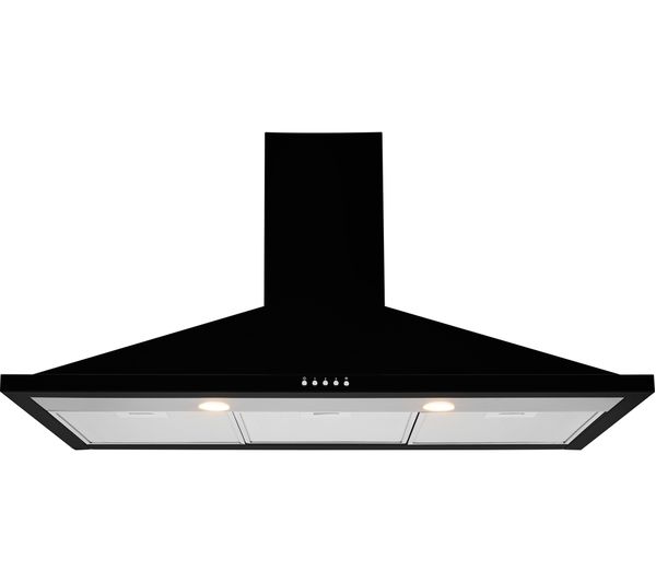 TieDex UK LEISURE H102PK Chimney Cooker Hood - Black