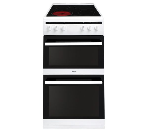 TieDex UK AMICA AFC5100WH 50 cm Electric Ceramic Cooker - White