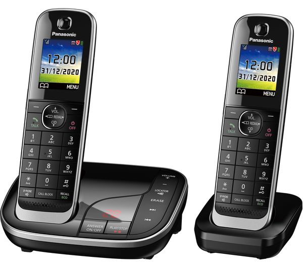 TieDex UK PANASONIC KX-TGJ422EB Cordless Phone - Twin Handsets, Black