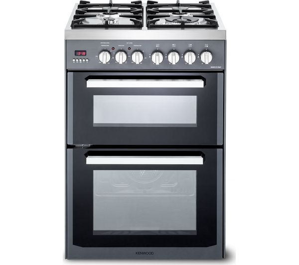 TieDex UK KENWOOD CK234DF SL 60 cm Dual Fuel Cooker - Grey & Chrome