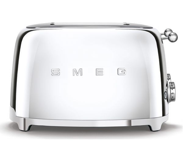 TieDex UK SMEG 50's Retro TSF03SSUK 4-Slice Toaster - Stainless Steel