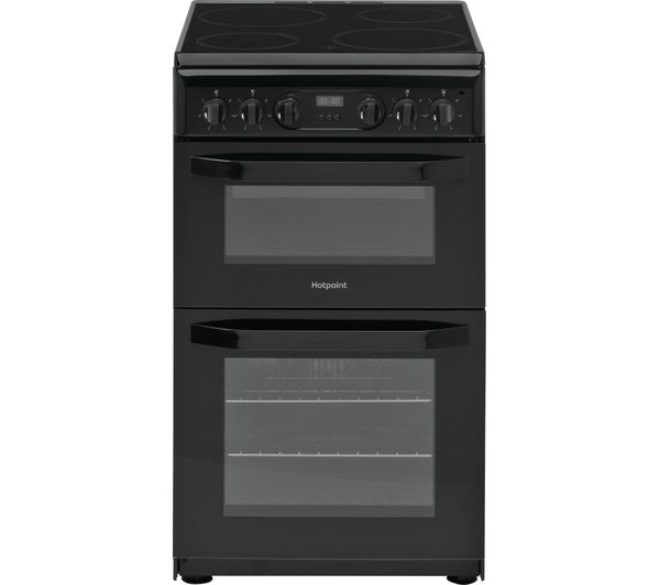 TieDex UK HOTPOINT HD5V93CCB 50 cm Electric Ceramic Cooker - Black