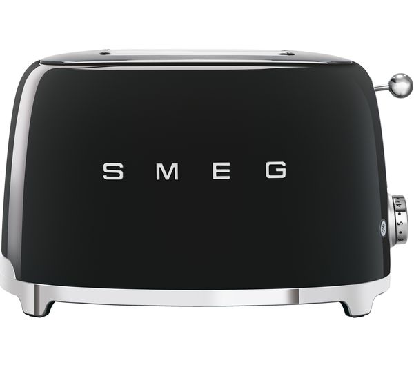 TieDex UK SMEG 50's Retro TSF01BLUK 2-Slice Toaster - Black