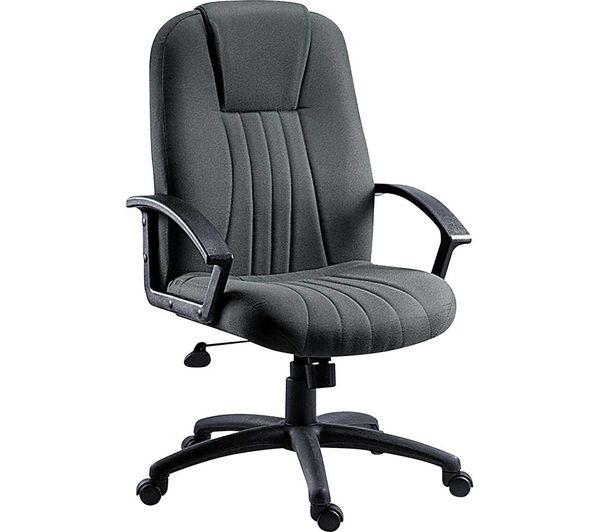 TieDex UK TEKNIK City Fabric Tilting Executive Chair - Charcoal