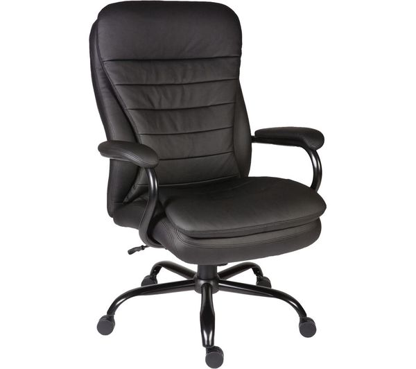 TieDex UK TEKNIK Goliath B991 Bonded Leather Reclining Executive Office Chair - Black