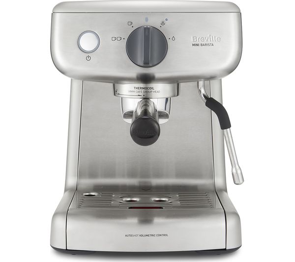 TieDex UK BREVILLE VCF125 Mini Barista Coffee Machine - Stainless Steel