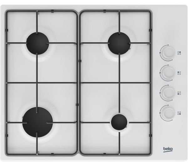 TieDex UK BEKO HIBG64120SW 61 cm Gas Hob - White