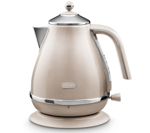 TieDex UK DELONGHI Icona Metallics KBOT3001.BG Jug Kettle - Beige