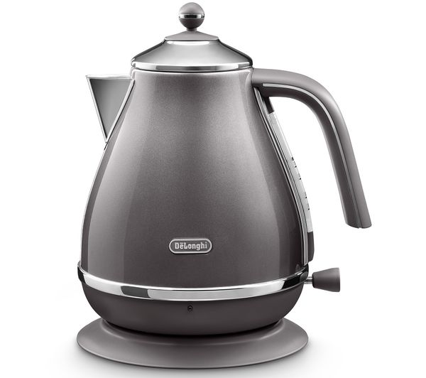 TieDex UK DELONGHI Icona Metallics KBOT3001.GY Jug Kettle - Grey