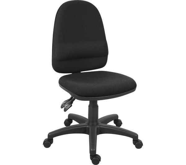 TieDex UK TEKNIK Ergo Twin 2900BLK Fabric Operator Chair - Black