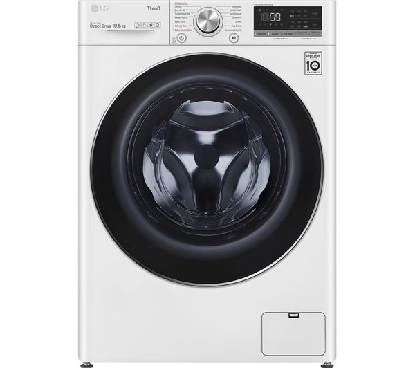 TieDex UK LG TurboWash with AI DD V7 F4V710WTSE WiFi-enabled 10.5 kg 1400 Spin Washing Machine - White