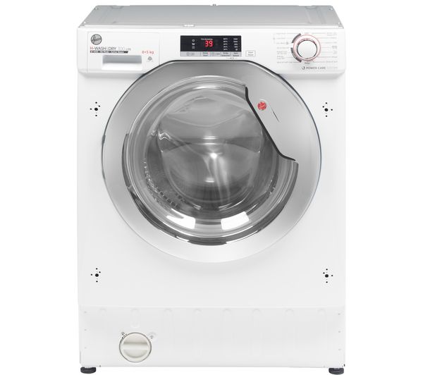 TieDex UK HOOVER H-WASH 300 Lite HBDS485D2ACE Integrated 8 kg Washer Dryer