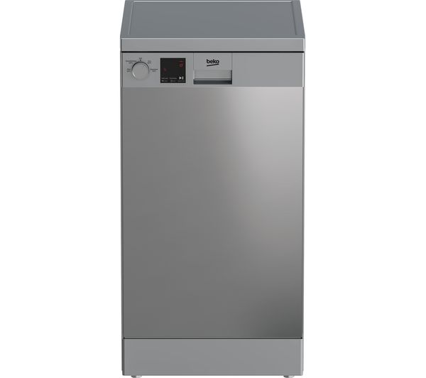 TieDex UK BEKO DVS04X20X Slimline Dishwasher - Stainless Steel