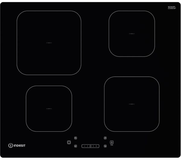 TieDex UK INDESIT IS 83Q60 NE 59 cm Electric Induction Hob - Black